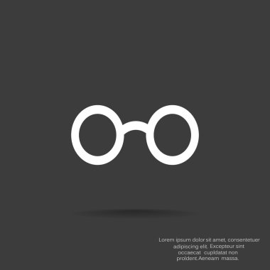 Retro yuvarlak gözlük simgesi