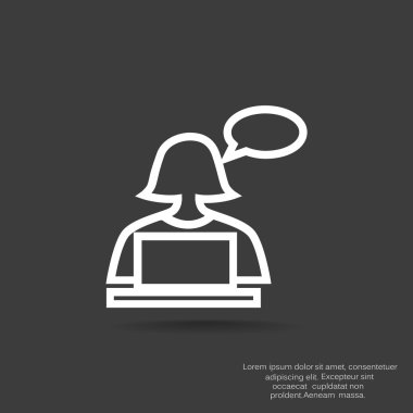 Video konferans simgesi