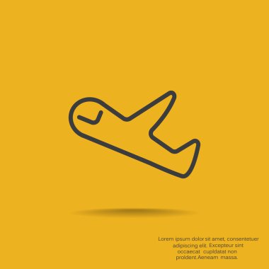 Anahat airbus uçak web simgesi