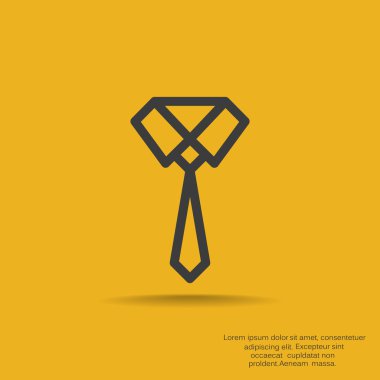 Düğümlü kravat web simgesi