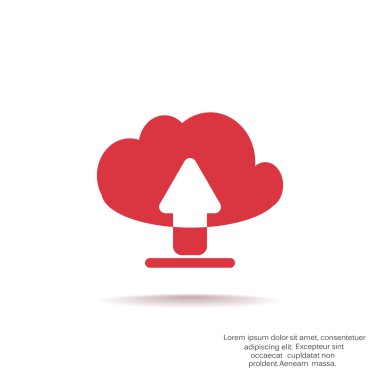 Bulut dosya karşıya yükleme simgesi