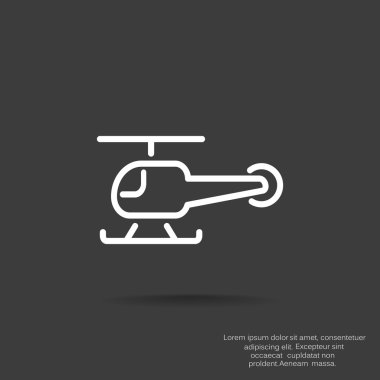 Basit helikopter web simgesi
