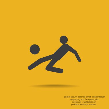 Futbol oyuncu siluet