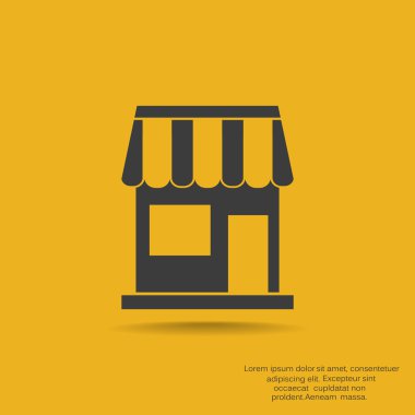 Basit anahat mağaza işareti