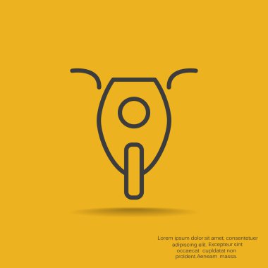 Basit motosiklet web simgesi