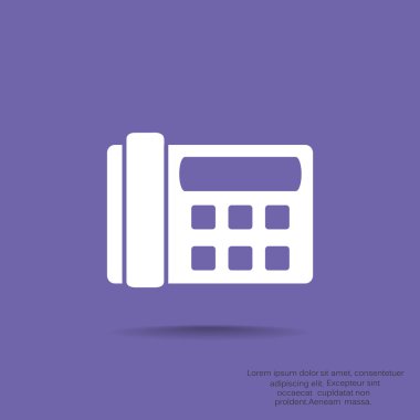 Faks telefon web simgesi