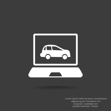 Dizüstü ekran araba ile