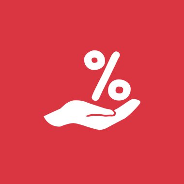 İnsan elindeki yüzde işareti