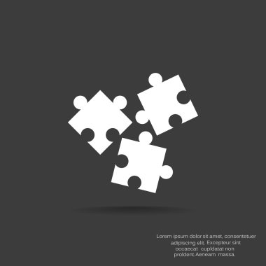 Bulmaca öğeleri basit web simgesi,