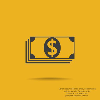 Dolar web simgesi yığını