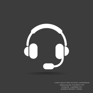 Kulaklık garniture web simgesi