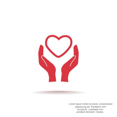 Eller basit simgesi kalp