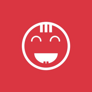 Mutlu bir çocuk yüzü doodle