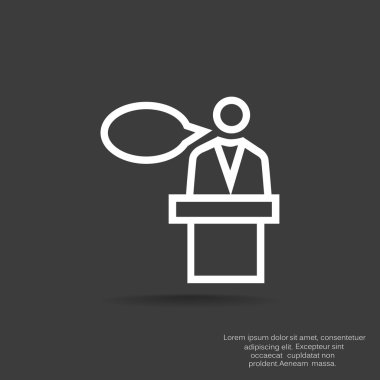 hoparlör simgesi silüeti