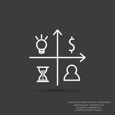 İş ile grafik simgesini simgeleri