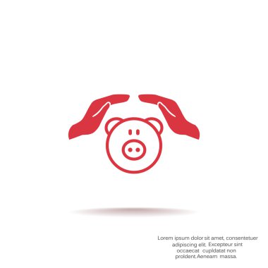 El simgesi ile Piggy banka