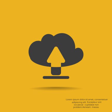 Bulut dosya karşıya yükleme simgesi