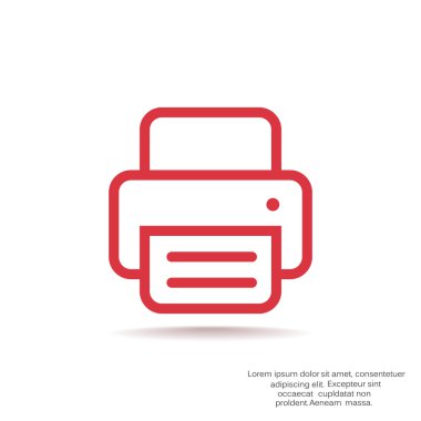 Kağıt web simgesi ile çalışma yazıcı