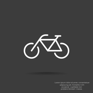 Bisiklet basit web simgesi