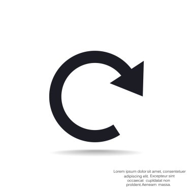 döndürme ok bir daire web simgesi