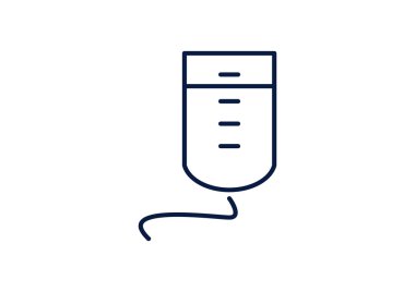 Damla sayacı basit web simgesi