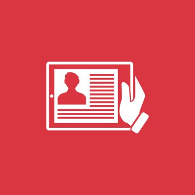 Kimlik bilgileri ile dijital tablet