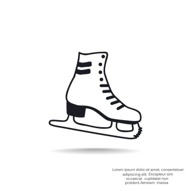 Paten ayakkabı web simgesi