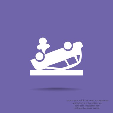 Kırık araba web simgesi