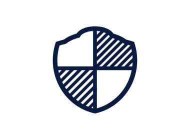 Basit kalkan web simgesi