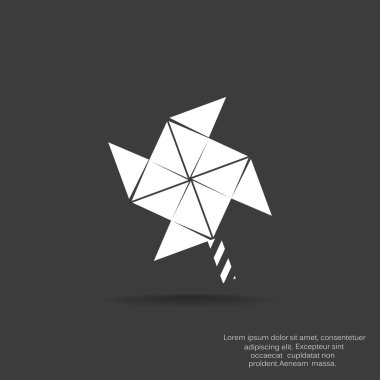 Yel değirmeni pervane oyuncak web simgesi