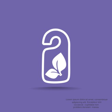 Eko etiket simge asılı