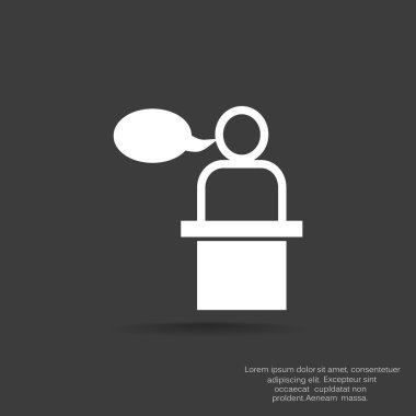 hoparlör simgesi silüeti