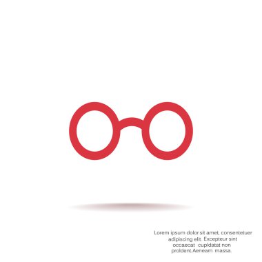 Retro yuvarlak gözlük simgesi