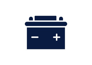 Basit araba pil web simgesi