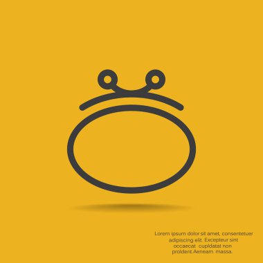 Basit cüzdan web simgesi