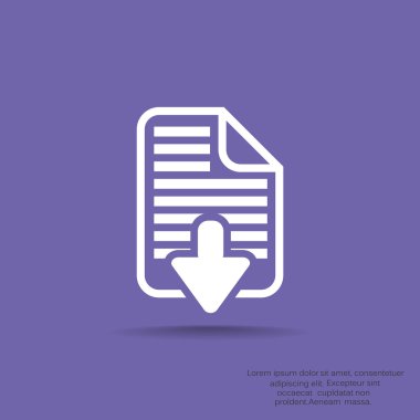 Download dosya web simge