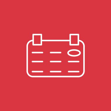 Takvim basit web simgesi yaprak