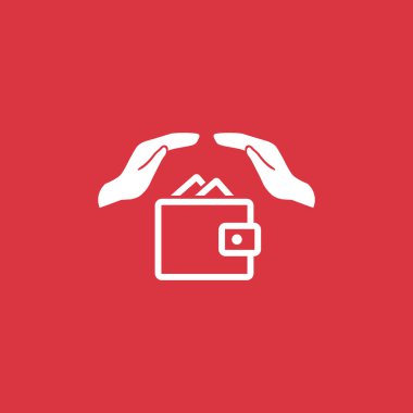 Eller web simgesi ile cüzdan