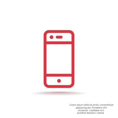 Boş ekranlı basit akıllı telefon