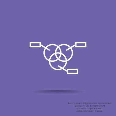 Yuvarlak Infographic web simgesi