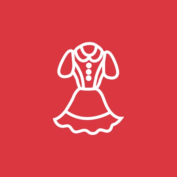 Elbise web simgesi — Stok Vektör