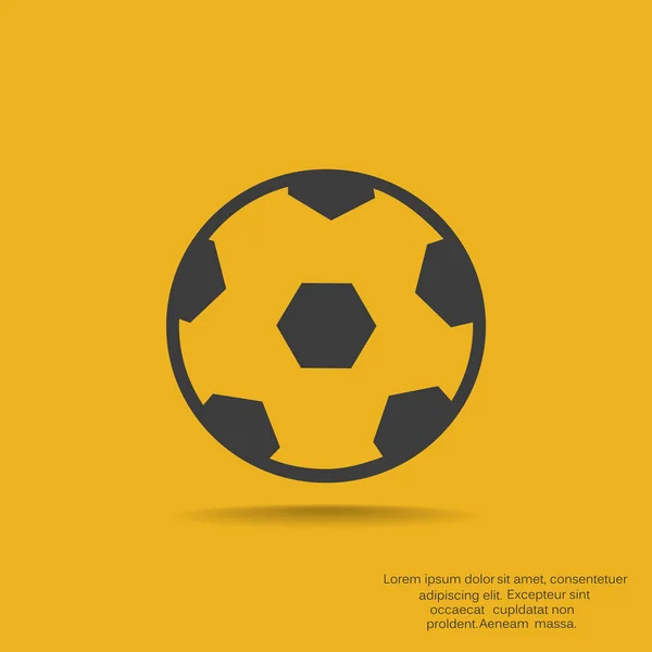 Voetbal pictogram — Stockvector