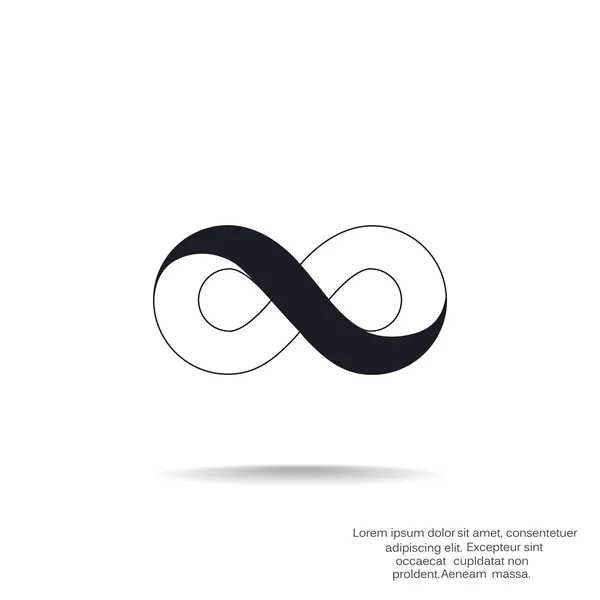 Signo de infinito simple — Archivo Imágenes Vectoriales