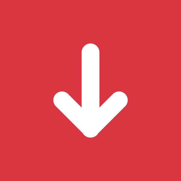 Arrow pointing down icon
