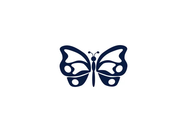 Icono web mariposa simple — Vector de stock