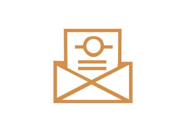 Email flat icon — Stock Vector