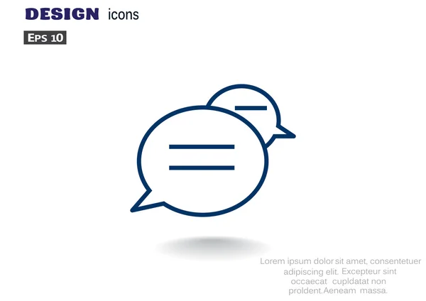 Burbujas de diálogo icono web — Archivo Imágenes Vectoriales
