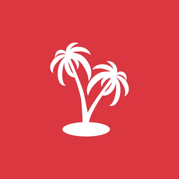 Paradijs eiland pictogram — Stockvector