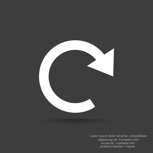 Šipka v kruhu web ikony — Stockový vektor