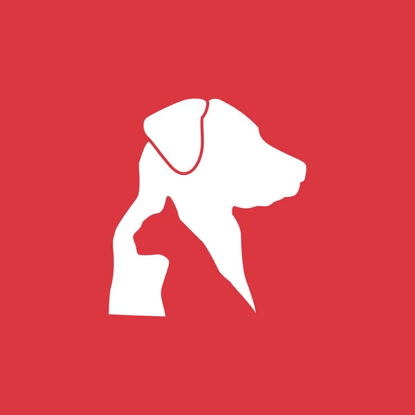 Tierärztliche Ikone für Hund und Katze — Stockvektor